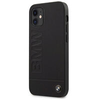 Husa iPhone 12 Mini BMW Signature Logo Imprint Negru