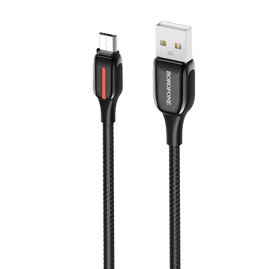 Borofone BU14 Heroic USB to MicroUSB cable, 1.2m Black