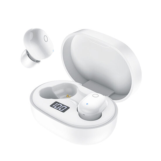 Casti Borofone BW06 Manner True Wireless, Bluetooth, Alb