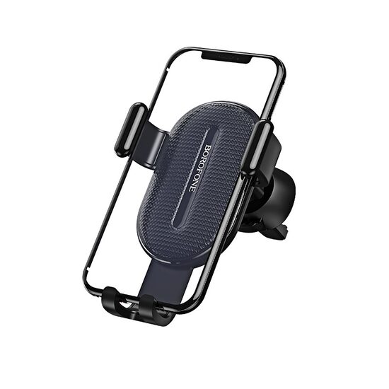Car mount Borofone BH11 Gravity Black, 4.6 inch, ventilation clip