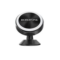 Suport Auto Borofone BH5 Platinum Magnetic Negru cu prindere de bord