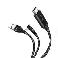 Cablu HDMI la Lightning si USB Mcdodo Plug&Play Black
