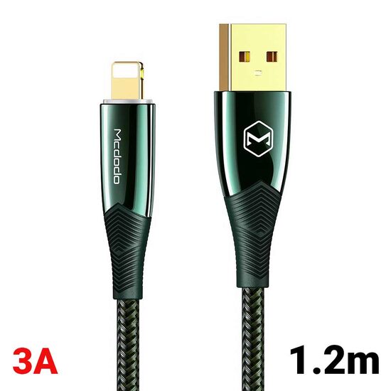 Cablu Lightning Mcdodo Shark Series Green