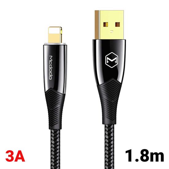 Cablu Lightning Mcdodo Shark Series Black