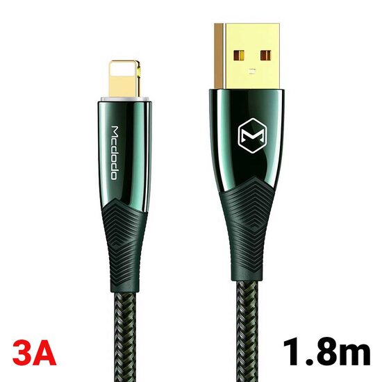 Lightning cable Mcdodo Shark Series Green