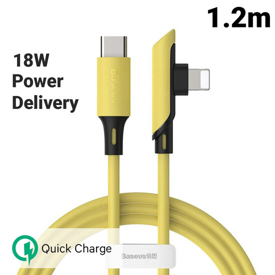 Cable Lightning to Type-C Baseus Colorful Elbow Yellow