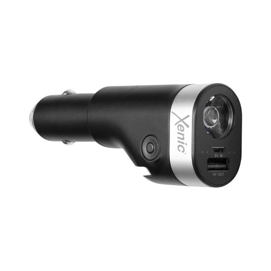 Multifunctional Xenic Led Car Torch Black
