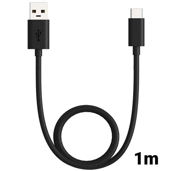 Cable Type-C Procell USB Black 1m