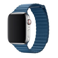 Apple Watch Strap 38mm / 40mm Devia Elegant Leather Loop Cape Cod Blue