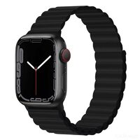 Curea Apple Watch 38mm / 40mm / 41mm Devia Deluxe Series Sport 3 Silicone Magnet Black