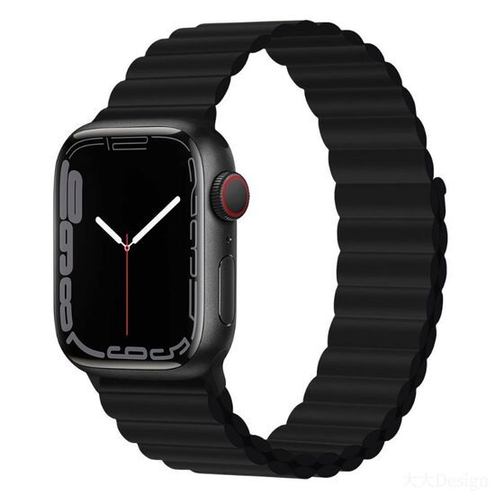 Curea Apple Watch 38mm / 40mm / 41mm Devia Deluxe Series Sport 3 Silicone Magnet Black