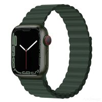 Curea Apple Watch 38mm / 40mm / 41mm Devia Deluxe Series Sport 3 Silicone Magnet Sequoia Green