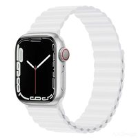 Curea Apple Watch 38mm / 40mm / 41mm Devia Deluxe Series Sport 3 Silicone Magnet White