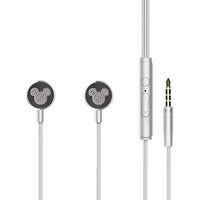 Casti Jack 3.5mm Disney Mickey Head Contour Silver