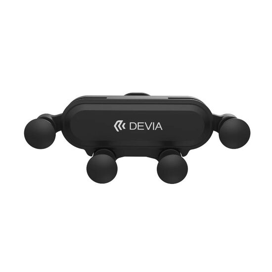 Suport Auto Devia Kintone Series Gravity, 3.5-6.5 inch, prindere la ventilatie, Negru