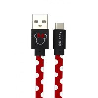 Cable Disney USB Type-C Minnie Dots Red