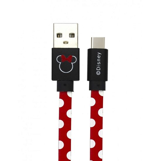 Cable Disney USB Type-C Minnie Dots Red