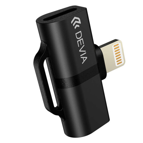 Adapter Lightning to Dual Port Lightning Devia Smart Series Black