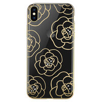 Carcasa iPhone XS / X Devia Camellia Gold