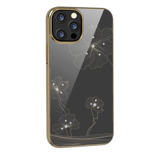 Husa iPhone 13 Pro Devia Crystal Flora Gold