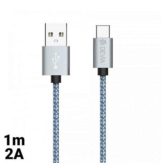 Cable Type-C Devia Tube Gray