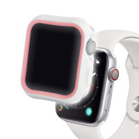Case Apple Watch 4 44mm Devia Dazzle Series White & Pink