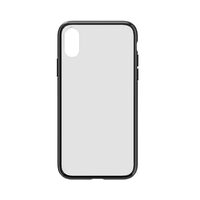 Carcasa iPhone XS Max Devia Elegant Antishock Black (spate dur transparent, margini antishock slim)