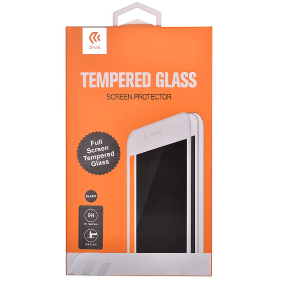 Foil Huawei P40 Lite Devia Frame Glass Full Fit Black