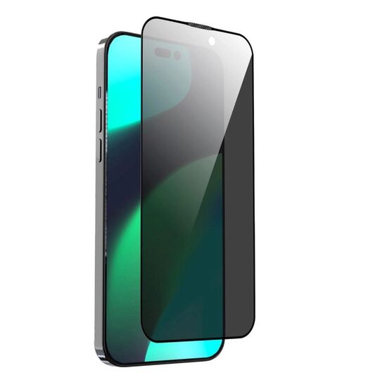 Folie Glass iPhone 14 / iPhone 13 / iPhone 13 Pro Devia Van Series Full Screen Privacy Twice Black