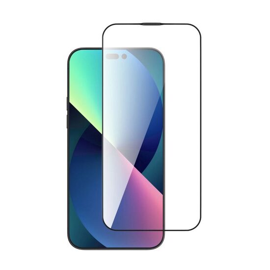 Folie Sticla iPhone 14 Pro Max Devia Star Series Full Screen Entire View Black