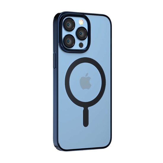 Husa iPhone 14 Plus Devia Glimmer Series Magnetic Blue