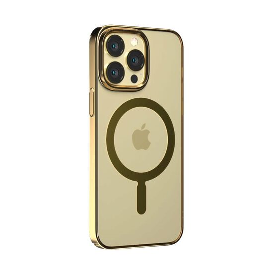 iPhone 14 Plus case Devia Glimmer Series Magnetic Gold