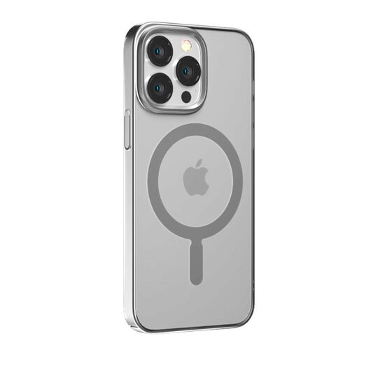 Husa iPhone 14 Devia Glimmer Series Magnetic Silver