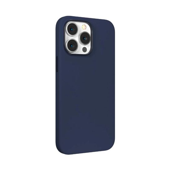 Case iPhone 14 Pro Max Devia Nature Series Silicone Magnetic Navy Blue