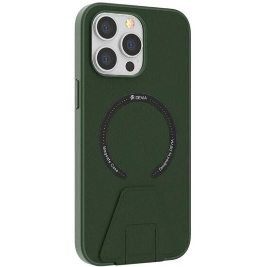 Case with iPhone 14 Pro Max Devia Randy Series Magnetic Army Green holder