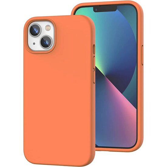 iPhone 13 Case Devia Silicon Nature Series Orange
