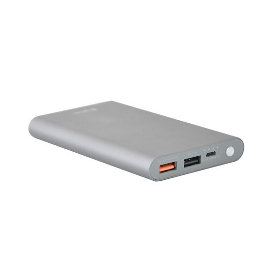 External battery Dual USB Devia King Kong Power Bank Deep Gray 8000 mAh fast charging QC3.0