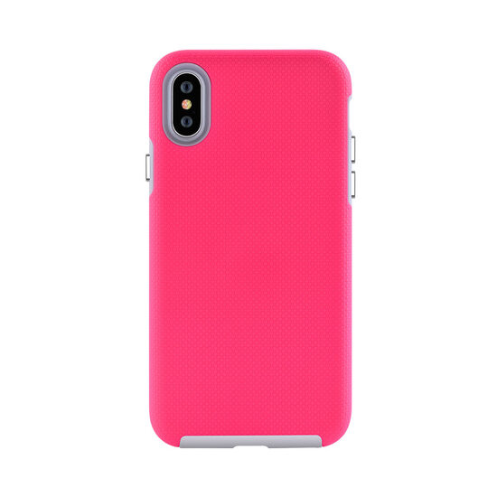 Carcasa iPhone XS / X Devia KimKong Rose Red (antishock, din doua bucati)