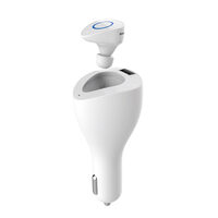 Casca Bluetooth Devia Vortex White (cu incarcator auto 2.1A)