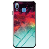 Husa Samsung Galaxy A30 Lemontti Glass Case Colorful Nebula