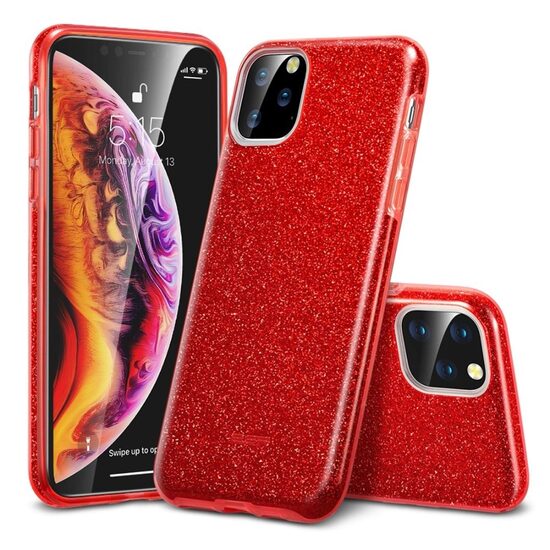 Husa iPhone 11 Pro Esr Makeup Serie Bling Glitter Red