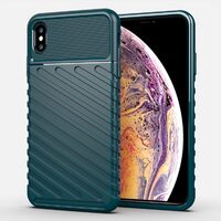 Husa iPhone XS Max Lemontti Thunderbolt Dark Green