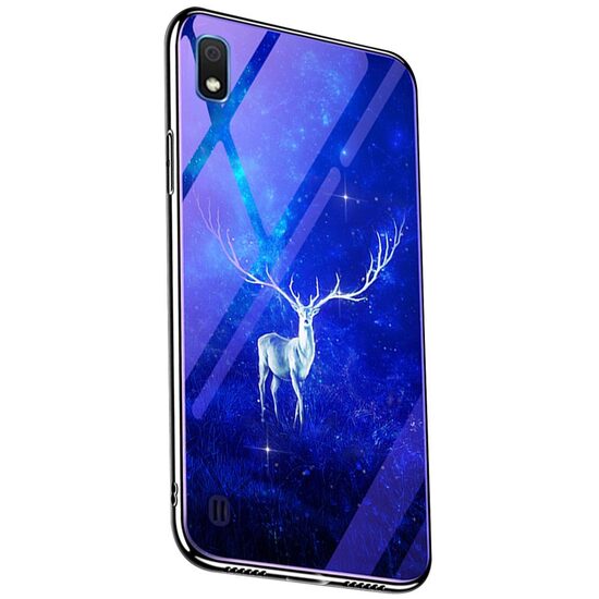 Husa Samsung Galaxy A30 Lemontti Electroplated Edge Blue Light Glass Star Elk
