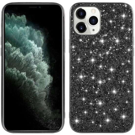 Husa iPhone 12 Pro Max Lemontti Glitter Powder Black