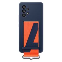 Husa Originala Samsung Galaxy A53 5G Silicone Cover with Strap Navy