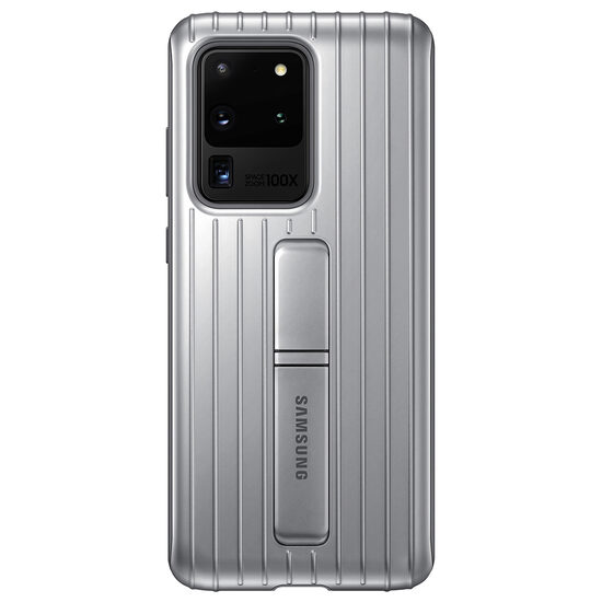Husa Originala Samsung Galaxy S20 Ultra Protective Standing Silver