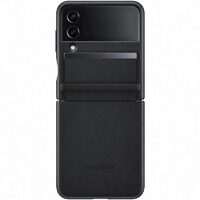 Husa Originala Samsung Galaxy Z Flip4 Flap Leather Cover Black