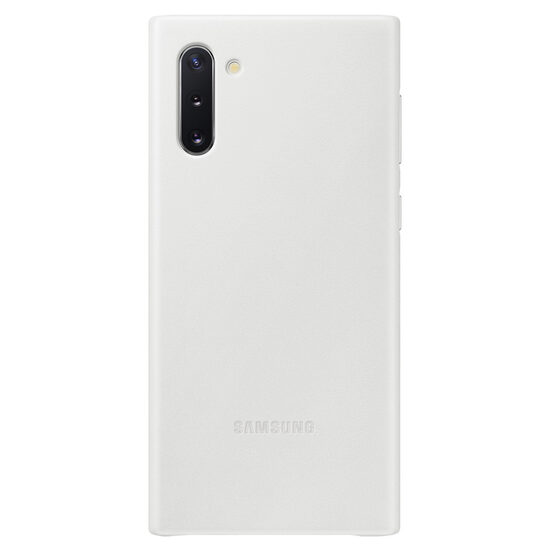 Husa Originala Samsung Galaxy Note 10 Leather Cover White