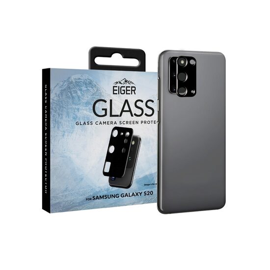 Folie Sticla Camera Samsung Galaxy S20 Eiger Glass Clear Black