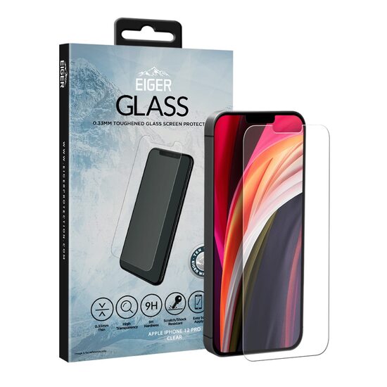 Folie iPhone 12 / 12 Pro Eiger Sticla Temperata GRS Clear